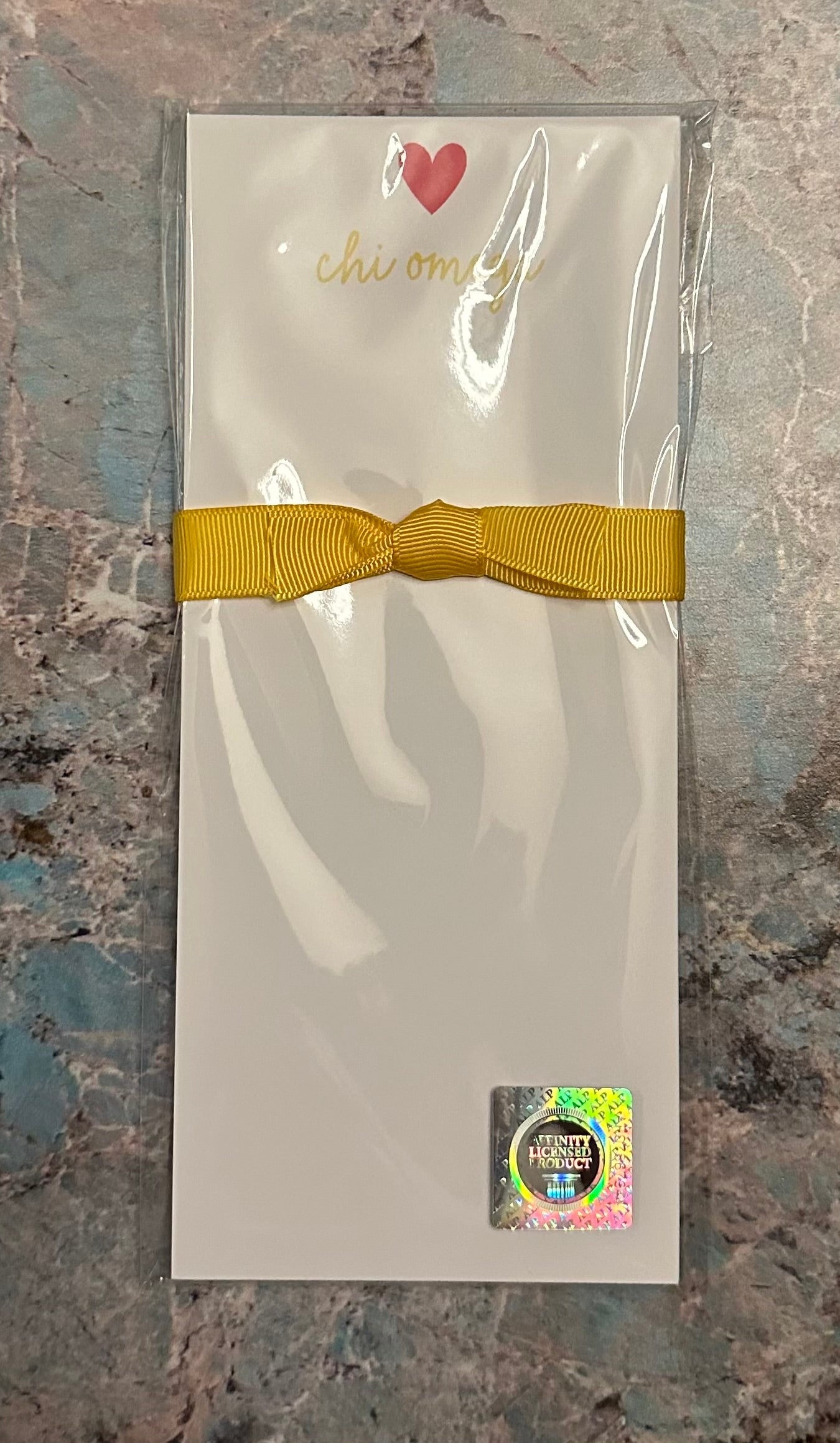 Chi Omega Skinny Notepad