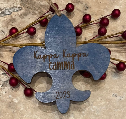 Kappa Kappa Gamma Fluer-de-lis Ornament