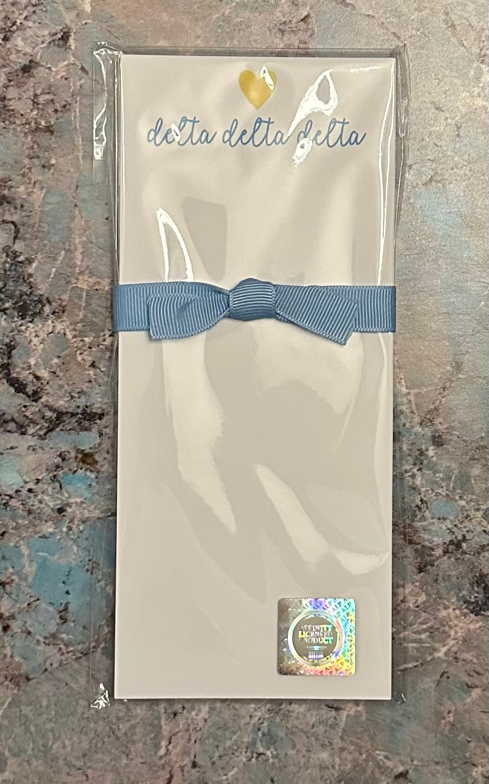Delta Delta Delta Skinny Notepad