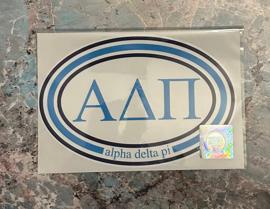 Alpha Delta Pi Greek Bumper Sticker