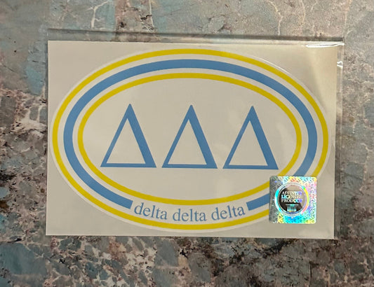 Delta Delta Delta Greek Bumper Stickers