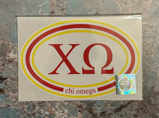 Chi Omega Greek Bumper Sticker